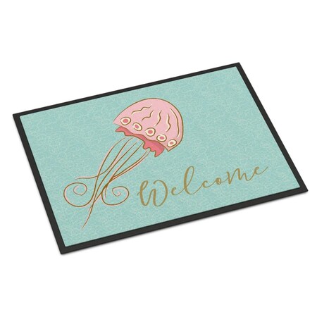 Carolines Treasures Jelly Fish Welcome Indoor or Outdoor Mat - 18 x 27 in. BB8555MAT